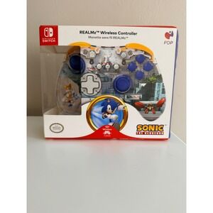 PDP REALMz Sonic Tails Wireless Controller Nintendo Switch Clear Blue NIB NWT